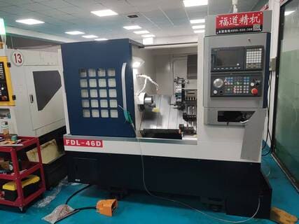 High-Precision CNC Turning Center in factory